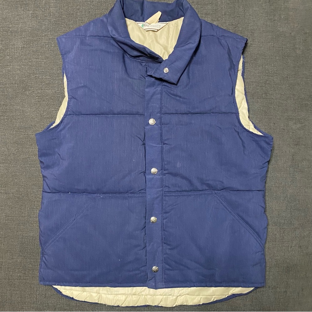 REI Men's Blue Quilted blue Vest Sz large